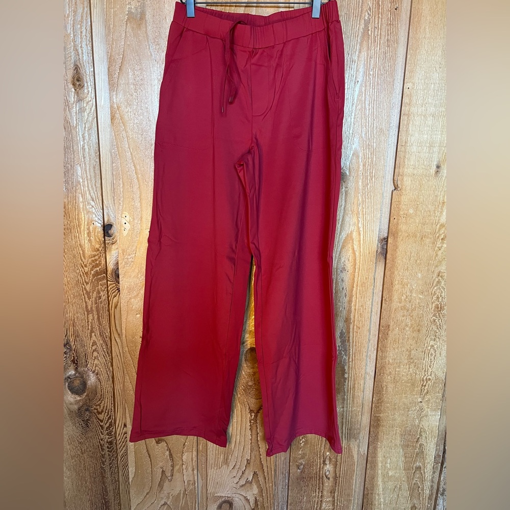 New! Zyia Burgundy Peak Presidio Peak Cargo Pants size medium